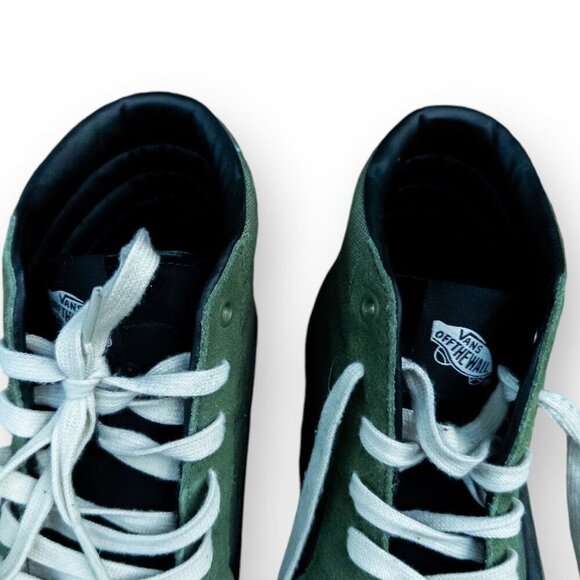 Vans Sk8-Hi MTE Collection Green Suede HighTops Insulated Interior Men Size 10.5 - Picture 9 of 16